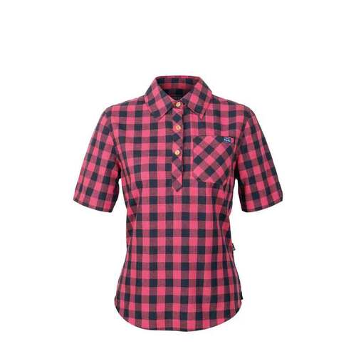Hunters Element Elevate Shirt Womens - Pink Check #elevate Pc [size 18]
