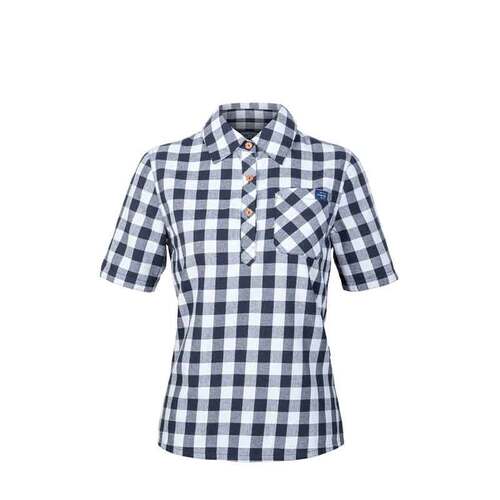Hunters Element Elevate Shirt Womens - Navy Check #elevate Nc [size 14]