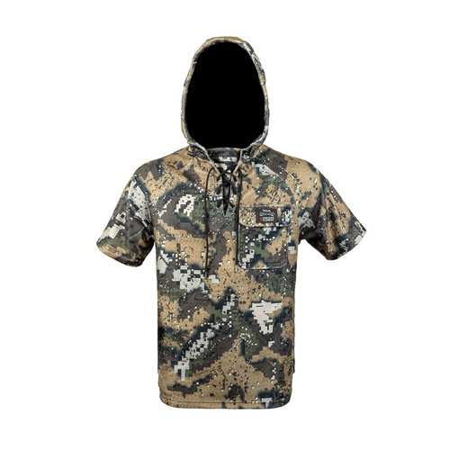 Hunters Element Whakarapu Hood Recycled Polyester Long Cut - Desolve Veil #whakaraou Dv [size M]