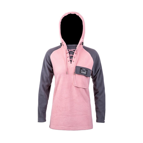 Hunters Element Whakarapu Ls Hood Womens - Rose Black #whakarapu Rb [size 16]