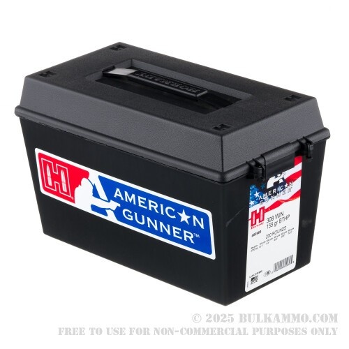 Hornady 80969 American Gunner .308 Win Ammo 155 Grain Bthp 200 Rounds