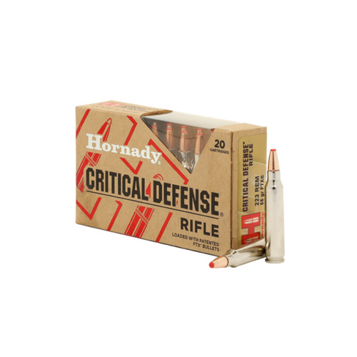 Hornady 80270 Critical Defense 223 Rem 55 Grain Ftx Ammo 20 Rounds