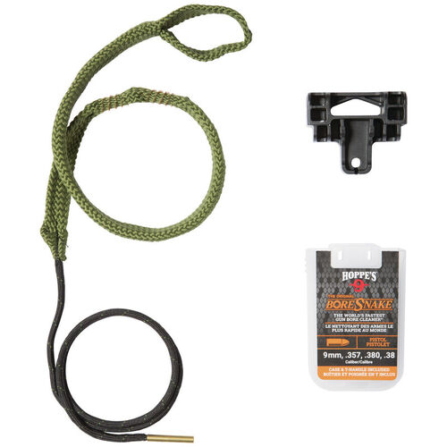 Hoppes Gun Cleaner Boresnake Fit In Backpack Patented Case Design Pull T-handle - 9 Mm .357 Cal Handgun Pistols #Hp24002d