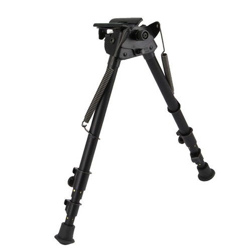 Harris Hunting Shooting Gun Rest Bipod Swivel Heat Treated Steel Hard Alloys Durable - 12-25" Black #h-s25