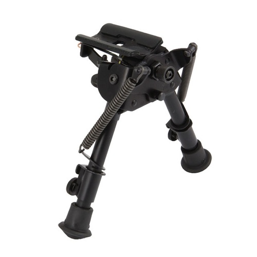 Harris Hunting Shooting Gun Rest Bipod Swivel Quality Heat Treated Steel Hard Alloys - 6-9" Black #h-sbr