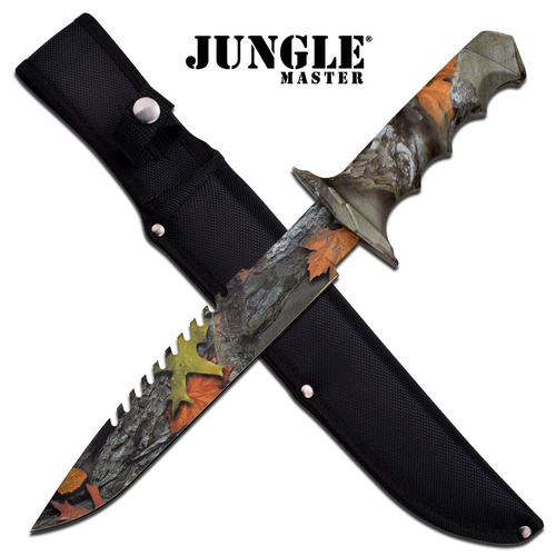 Jungle Master Real Tree Large Sawback Knife