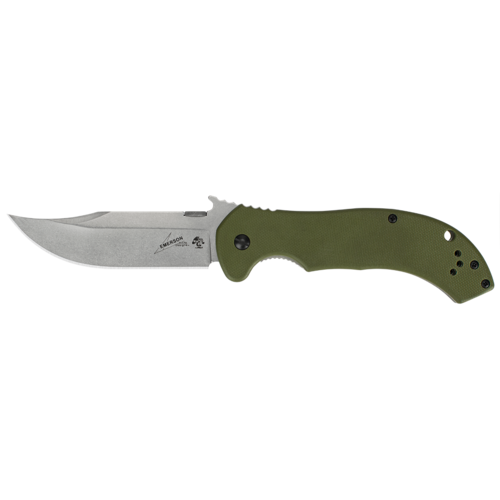 Kershaw Emerson Stonewash Finish Hunting Pocket Knife For For Survival Camping 6030 Cqc10K