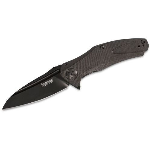 Kershaw Natrix Tactical Folding Knife 3.25 Inch Black Oxide Drop Point Blade - G10 Handle #7007Blk