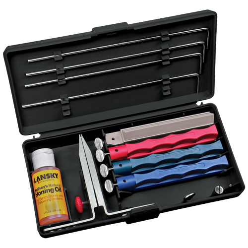 Lansky Controlled Angle Precision Knife Sharpening Kit Guided System Standard - 4 Stone #llkunv