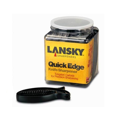 Lansky Quick Edge Carbide Pull Thru Style Element Ergonomic Plastic Molded Housing - 12 Pieces In Bowl #Llstcsb