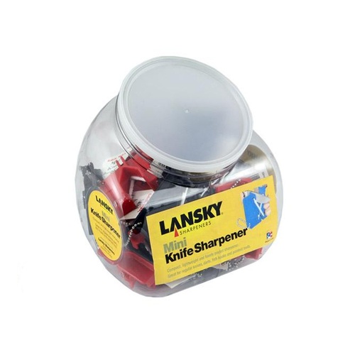 Lansky Mini Crock Sticks 30 Pocket Knife Sharpener Synthetic Fine -  In Bowl Durable #Lbkey30