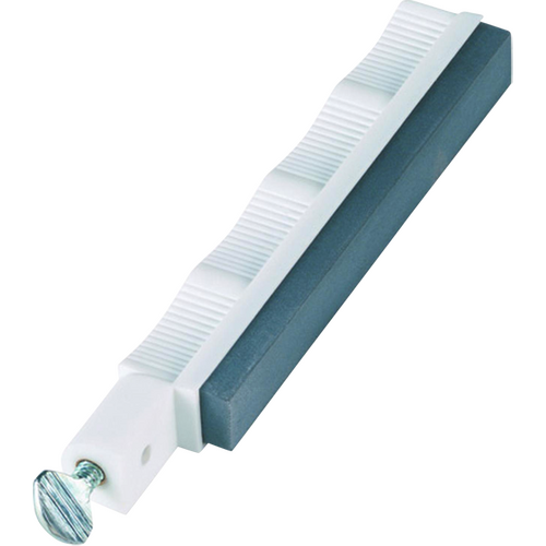 Lansky Natural Black Hard Occurring Novaculite Arkansas Hone Sharpening System - White Ergonomic Plastic Housing #Lsobha