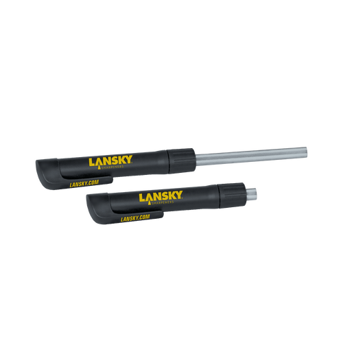 Lansky 3-sided Diamond Pen Sharpens Small Pocket Knives Serrated Blades Fish Hooks Sharpener - 5 Inches Black #Ldrod1
