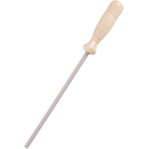 Lansky Ceramic Sharp Stick Medium Sharpening Tool Kitchen Knives Sharpener - 8 Inches Wood Grip Handle #Llss8cm