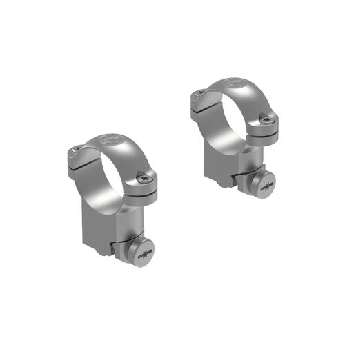 Leupold Ringmount Ruger M77 1in High Quality Steel - High Silver #Le49953