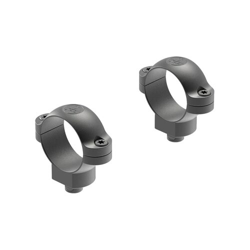 Leupold  Quick Release 1in Rings High Quality Steel Black - Medium Matte #Le49974