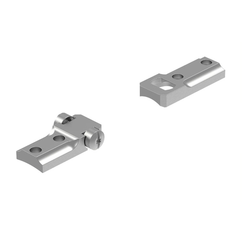 Leupold Bases 2 Pieces Std Weatherby Mark V Rvf - Silver Steel #Le58889