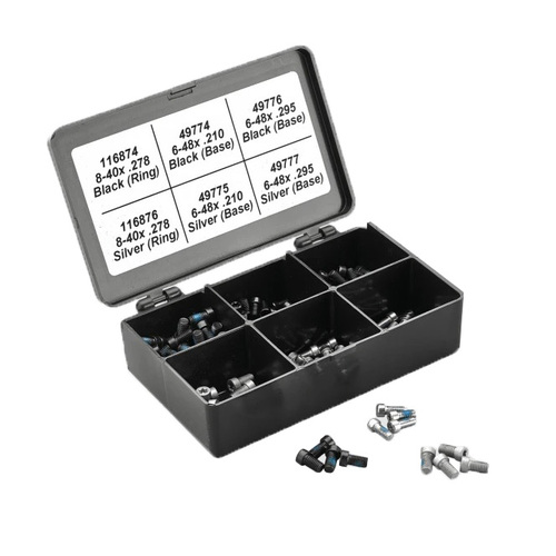 Leupold Most Used Torx Screw Kit Perfect Polymer Box - Black Silver #Le52395