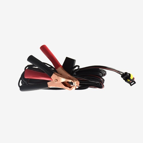 Lightforce Alligator Clip Lead With Inline Fuse And Amp Plug - 4.5m 15a #Alileadamp