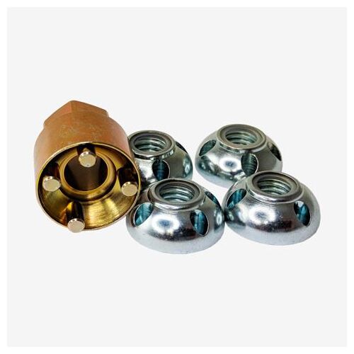 Lightforce Anti Theft Security Kit 4 Nylon Insert Lock Nuts For Lights - W One Fitting Tool #Atnkit