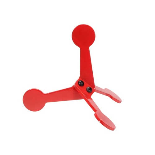 Lyman Flippin Critters Round Tripod Target Tough Shooting Tool - Red Ar400 Steel #Ly-fcrt