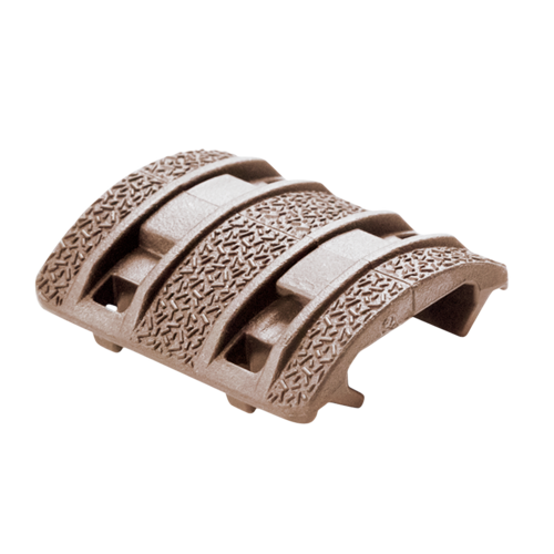 Magpul Xtm Enhanced Rail Panels Slip Texture - Two Piece Covers #mag510-fde