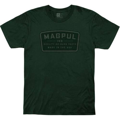 Magpul Go Bang Parts Cotton Comfortable T Shirt Short Sleeve - Forest Green Crew Neck #Mag1111-l-301