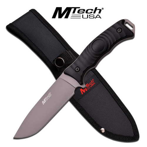 Mtech Usa Grey Titanium Coated Fixed Blade Knife - 10" Overall #mt-20-70C