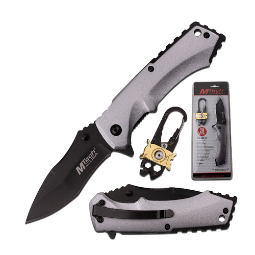 Mtech Usa Folding Pocket Knife And 20 Function Multi Tool Outdoor Kit - Nylon Fiber Handle #Mt-pr-014