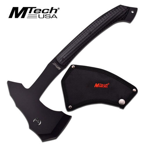 Mtech 350mm Tactical Outdoor Camping Black Axe - W Nylon Sheath #k-mt-axe12b