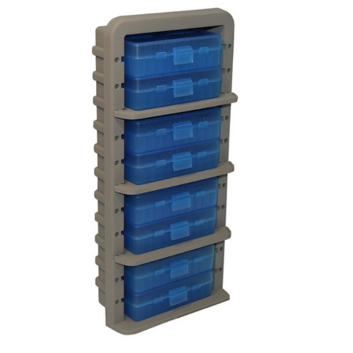 Mtm Case-gard Ar9m Ammo Rack For 9mm And .380 Acp With 8 Ammo Boxes