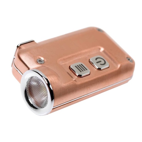 Nitecore 380 Lumen Usb Micro Rechargeable Keychain Keylight Flashlight - Gold Metallic Mini #tini-Cu