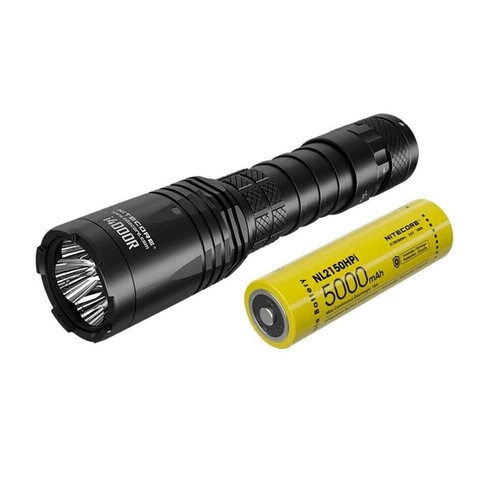 Nitecore Future Oriented Tactical Usb Rechargeable Led Torch Flashlight - 4400 Lumen W Holster & Battery #i4000R