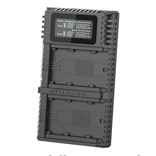 Nitecore Pro Double Quick Charge Usb Charger - For Sony Battery Α7 Iii, Α7r Iii, Α9 #usn4