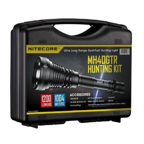 Nitecore Ultra Long Range Rechargeable Led Torch Hunting Kit - 1200 Lumens #mh40gtr Kit