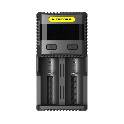 Nitecore Superb Smart Led  Li-Ion Battery Charger - Dual-Bay 3A 240V #sc2
