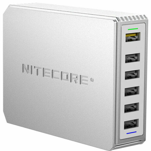Nitecore 6 Port Usb Power Adapter Hub - With Qc 3.0 / 2.0 Support #ua66Q