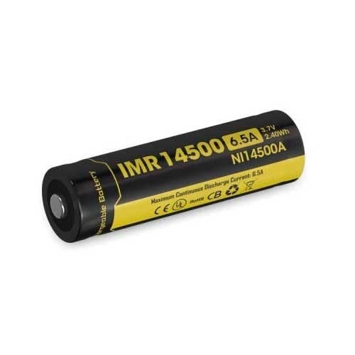 Nitecore Rechargable 3.7V 14500 Li-Ion Battery - 650Mah For High-Drain Equipment #imr14500