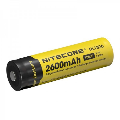 Nitecore Rechargable Li-Ion 3.7V 18650 Usb Rechargeable Battery - 2600Mah #nl1826