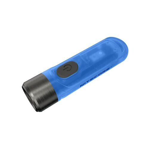 Nitecore Tiki Glow In The Dark Key Ring Torch 300lum - Blue #Tiki-gitd-blu