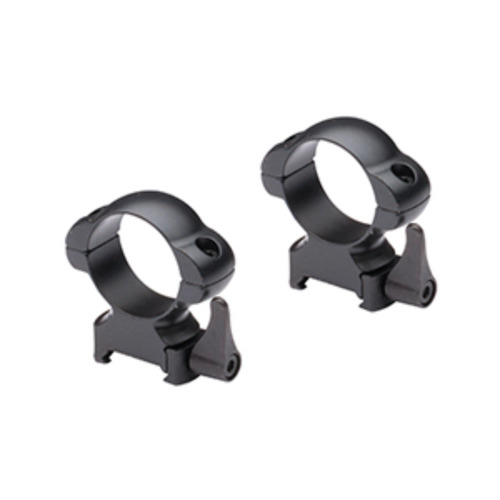 Nikko 1" Weaver Steel Lok Rings Quick Release - Mediu Matte Black #Nsmqr1wm
