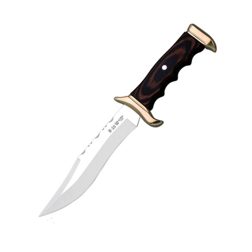 New Nieto Alpine Hunting Knife Stamina Wood Handle 18Cm Blade W/ Sheath #8503
