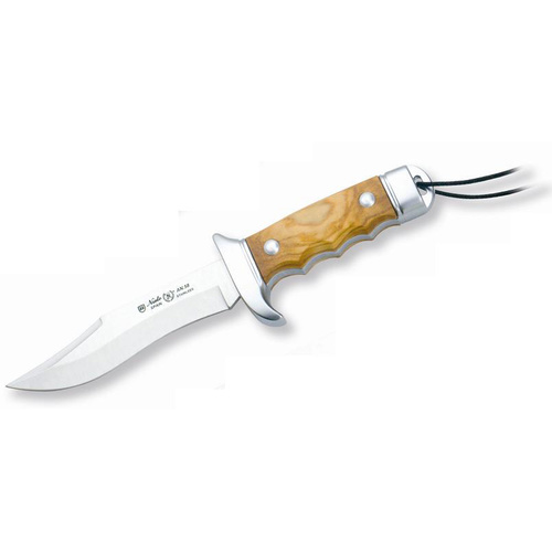 New Nieto Cetreria Hunting Knife Natural Olive Handle 11Cm Blade W/ Sheath #4402