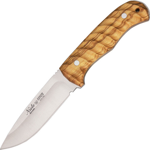 Nieto Coyote Tactical Hunting Knife Olive Wood Handle 11Cm Blade W/ Sheath #2058