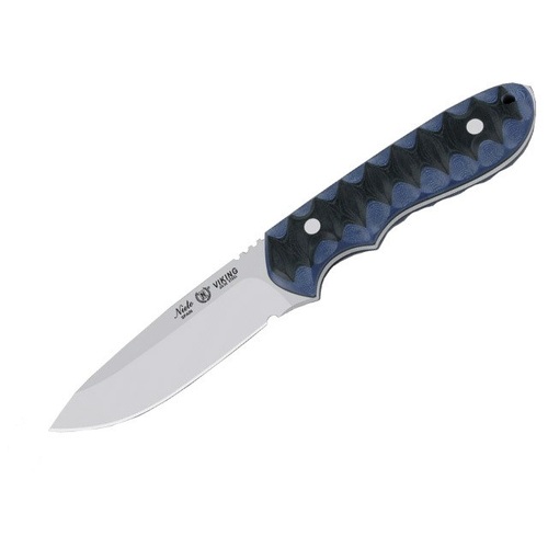 Nieto 11004 Viking 10cm Steel Fixed Blade Knife Hunting Knives - Micarta Blue Handles #N-11004