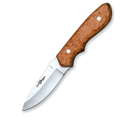 Nieto 11032 Traveller 9cm Steel Fixed Blade Knife Hunting Knives - Curly Birch Wood #N-11032