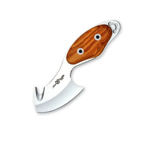 Nieto 11039 To Skin 7.9cm Steel Fixed Blade Knife Hunting Knives - Olive Wood Handle #n-11039