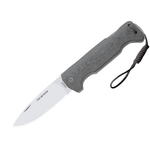 Nieto 13010 Fighter 9.5cm Steel Fixed Blade Knife Hunting Knives - Katex Grey Handle #N-13010