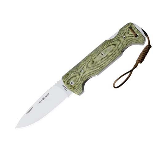 Nieto 13021 Fighter 8cm Steel Fixed Blade Knife Hunting Knives - Katex Green Handle #N-13021