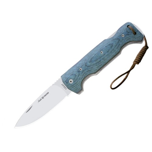 Nieto 13031 Fighter 8cm Steel Fixed Blade Knife Hunting Knives - Katex Blue Handle #N-13031